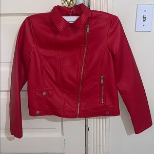 Red leather Jacket